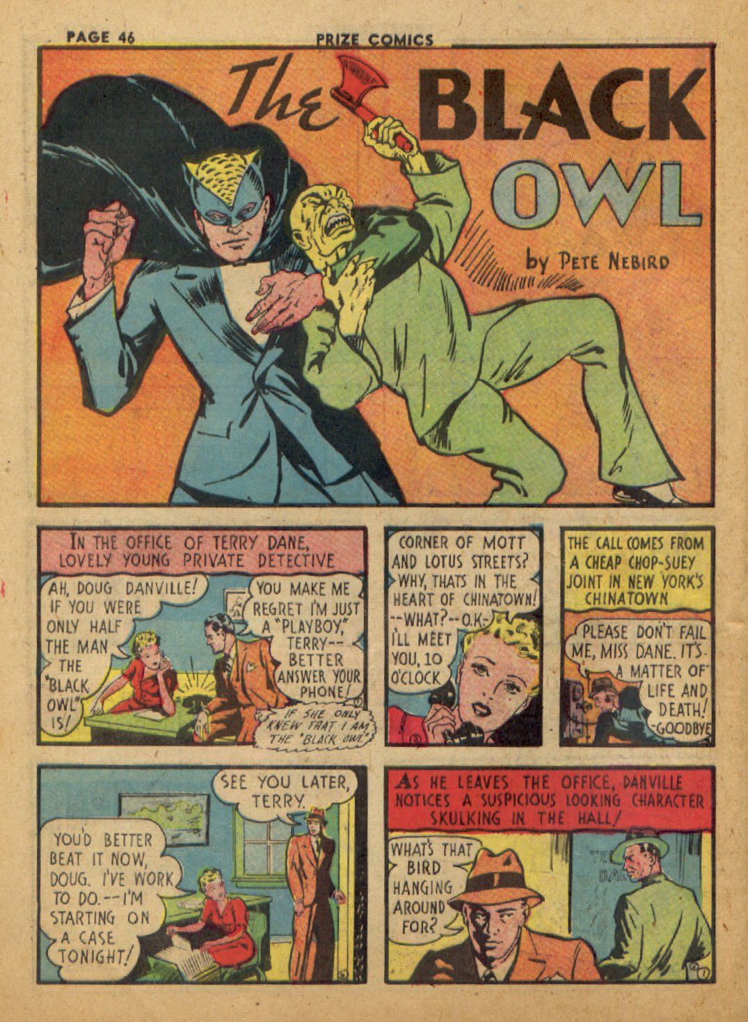 Golden Age American Comic Page